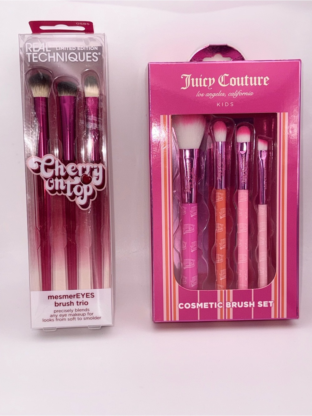 Bundle Real Techniques & Juicy Couture Pink Eye Brush Sets - Limited Edition